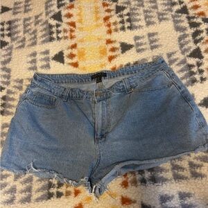 Forever 21 Blue Jean Shorts Cut-Off Style